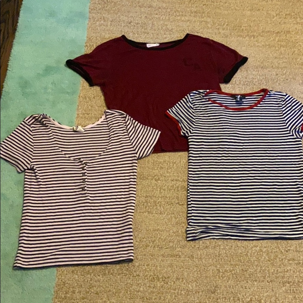 3 lightweight short sleeve shirts